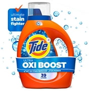 Tide Ultra Oxi Boost Liquid Laundry Detergent, Advanced Stain Remover, 55 fl oz, 39 Loads