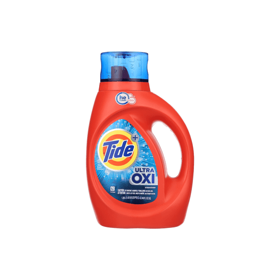 Tide Ultra Oxi Laundry Detergent, HE-Optimized Oxi-Boost, (46 oz) x 1 Pack Deep Clean, Enzyme Power, Color Safe