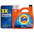 thumbnail image 1 of Tide Ultra Oxi Liquid Laundry Detergent, 74 Loads, 105 fl oz, HE Compatible, 1 of 11