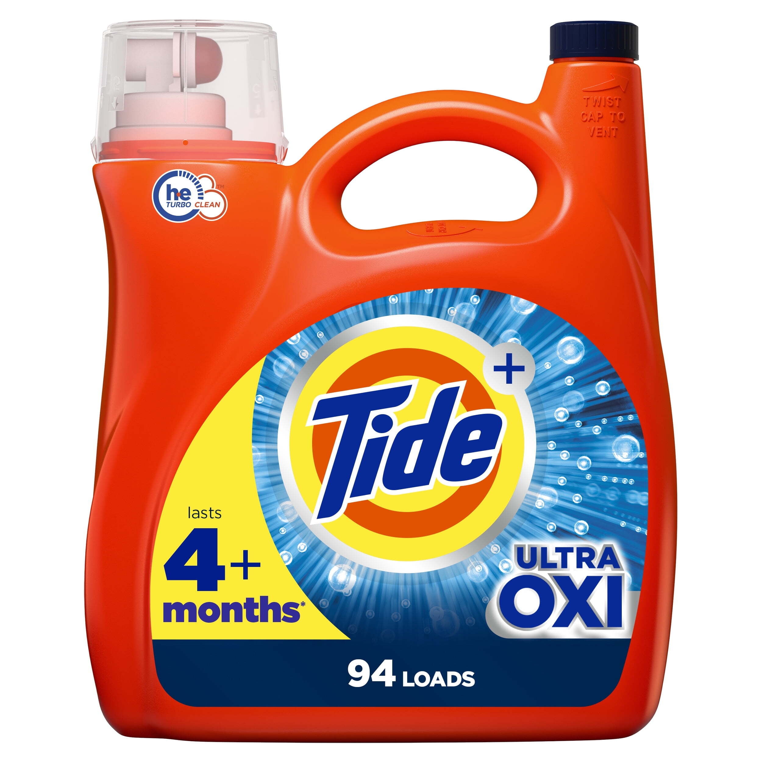 Tide Ultra Oxi PODS Liquid Laundry Detergent, 94 Loads, 146 fl oz