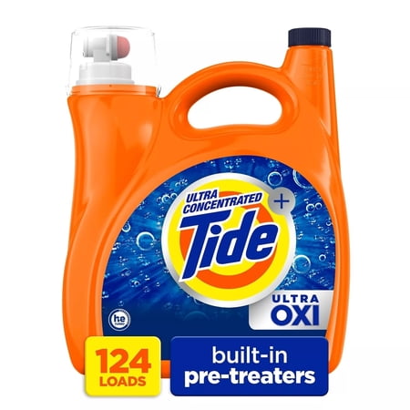Tide Ultra Oxi Liquid Laundry Detergent Fresh 159 Fluid Ounce (124 Loads)