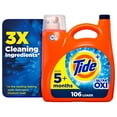 thumbnail image 1 of Tide Ultra Oxi Liquid Laundry Detergent, HE Compatible, 149 fl oz, 106 Loads, 1 of 11