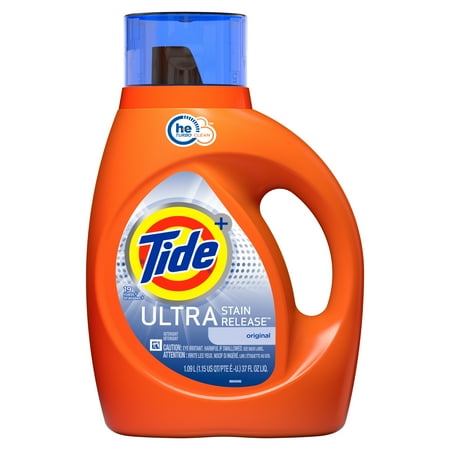 Tide Ultra Stain Release Liquid Laundry Detergent, Original, 19 Loads, 37 fl oz