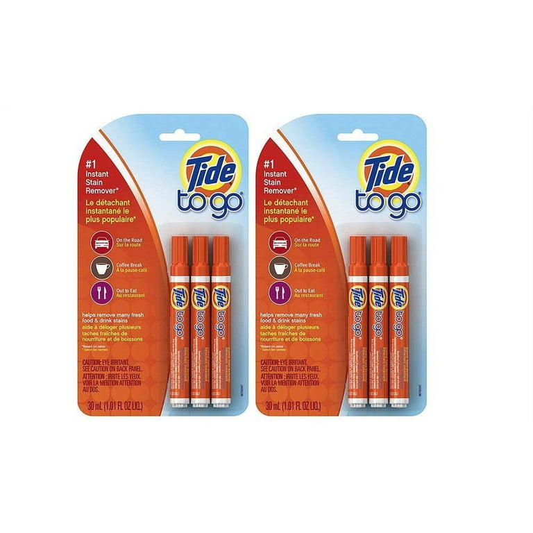 Tide to Go Instant Stain Remover Liquid Pen 3 Count 2 Packages