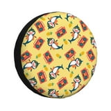 Tideii Pineapples Sharks In Hawaiian for Car Tire Dust Cover, Dust and ...