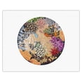 thumbnail image 1 of Tidepool II - Circular View of a Hawaiian Tide Pool - From an Original Color Painting by Mark Mackay - Fine Art Rolled Canvas Print 20in x 26in, 1 of 4