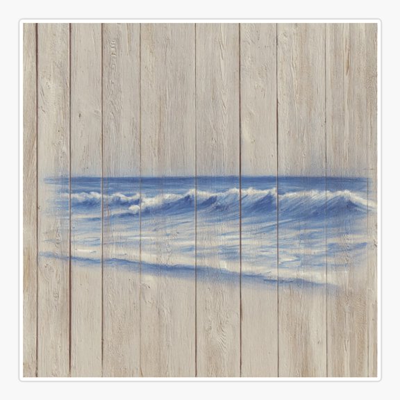 Tidewashed Timber Coastal Texture Sticker