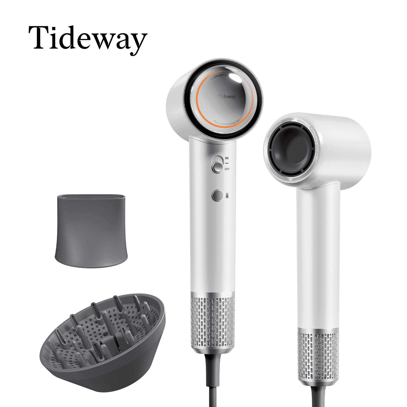 Tideway High speed Hair Dryer H11 Cutie Pink Salon Quality Ionic Tech 4 Temps with diffuser