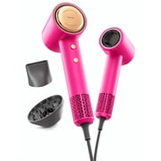 Tideway High Speed Ionic Hair Dryer, 110000 RPM, Compact, Magnetic Diffuser, Brushless Moto, Lightweight, Pink