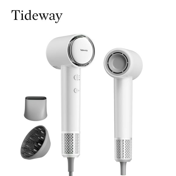 Tideway C02 Titanium High-Speed Hair Dryer, 110,000 RPM Brushless Motor, Ionic Technology, 4 Heat Settings, Smart Thermo Control