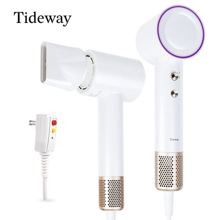 TIDEWAY Pro White Hair Dryer, 110,000 RPM Brushless Motor