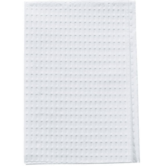 Tidi 917461 Dental Patient Bibs 2+1 Ply Paper Poly 13" X 18" White 500/Cs