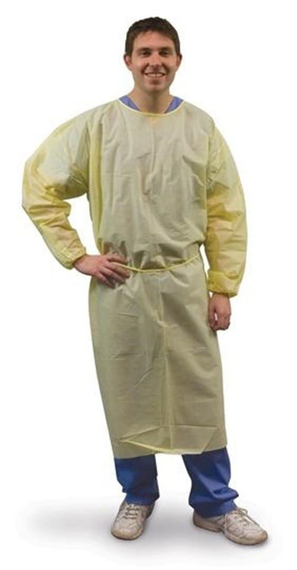 Tidi Exam Gown - Spunbond, Yellow, Universal, Box of 100 - Model 8570 ...