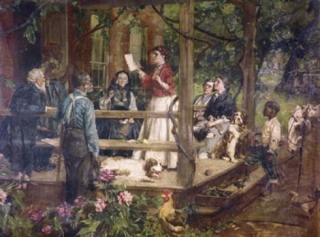Tidings from the Front Gilbert W Gaul (1855-1919 American) Canvas Art - Gilbert W Gaul (18 x 24)