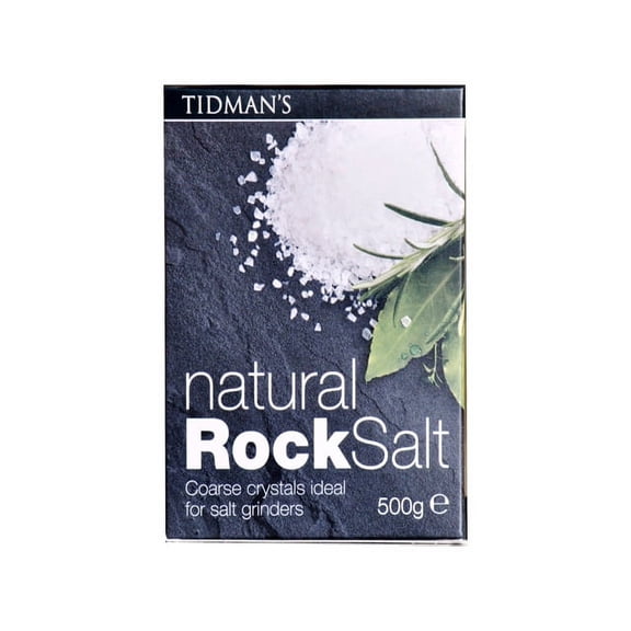 Tidmans Natural Rock Salt 500G, Imported from Britain