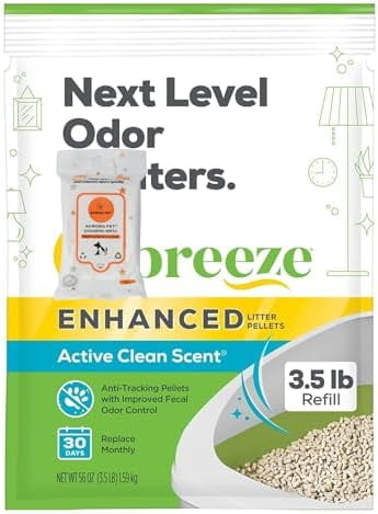 Tidy Cat  Enhanced Cat Litter Pellets -  Clean Scent, Refill 3.5 lb with  Wipes