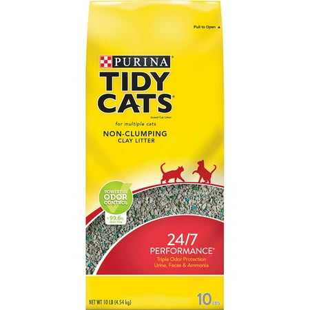 Purina Tidy Cats Non Clumping Cat Litter, 24/7 Performance Multi Cat Litter Odor Control Formula