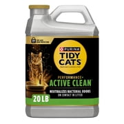 Purina Tidy Cats Performance Plus Active Clean Cat Litter, Refreshing Scent, 20 lb Jug