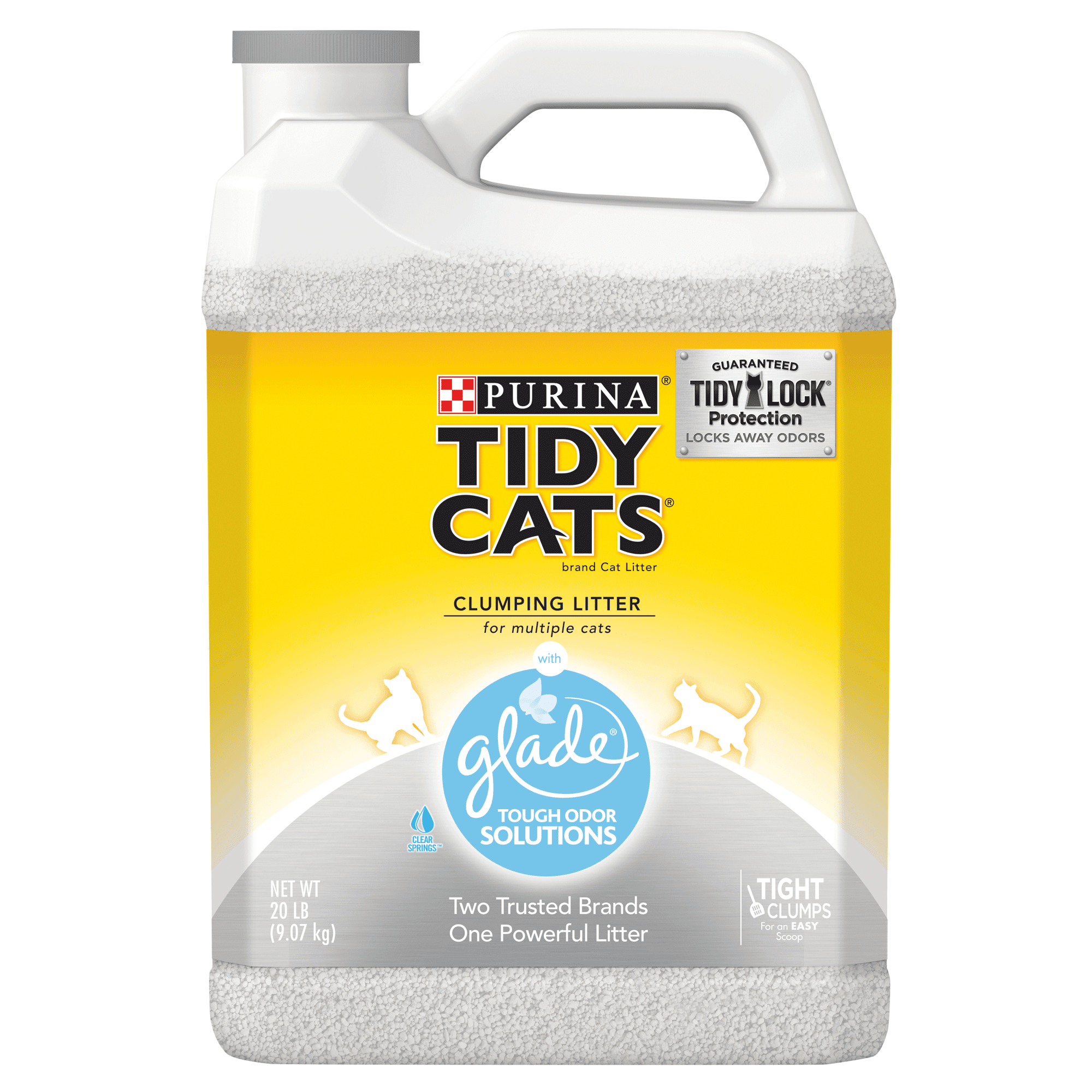 Purina Tidy Cats Multi Cat Litter Glade Clear Springs Fresh Fragrance Non Dust 20 lb. Jug for Multiple Cats Walmart