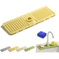 thumbnail image 1 of Tidy Splash Faucet Guard & Draining Mat, 2024 New Tidysplash Faucet Guard & Draining Mat, Tidy Splash Draining Mat, Faucet Mat for Kitchen Sink, Silicone Faucet Guard for Kitchen Bathroom (Grey), 1 of 5
