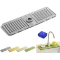 thumbnail image 1 of Tidy Splash Faucet Guard & Draining Mat, 2024 New Tidysplash Faucet Guard & Draining Mat, Tidy Splash Draining Mat, Faucet Mat for Kitchen Sink, Silicone Faucet Guard for Kitchen Bathroom (Grey), 1 of 5