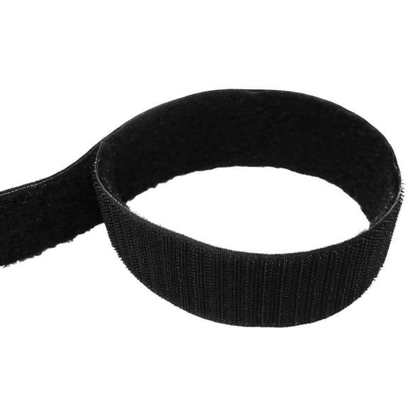 Tidy Tight 5 Pack, 1.5 Inch  Strips, Total Strap Length 1.5 Ft (18 Inches),  1.5 Inch Black Back To Back Nylon Hook & Loop, Assembled In The USA.