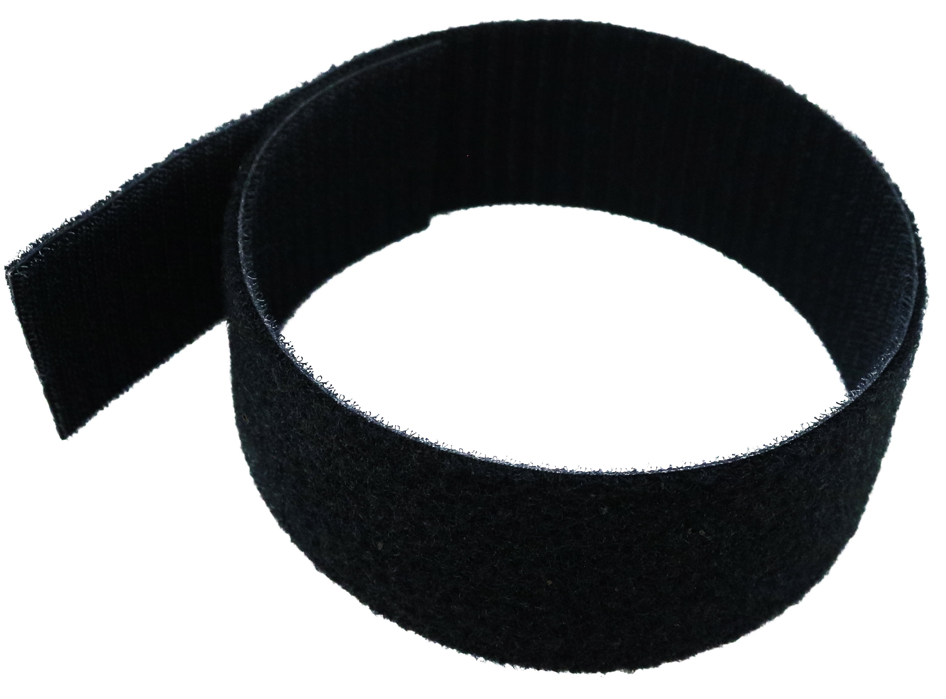 Tidy Tight 5 Pack, 2 Inch  Strips, Total Strap Length 1.5 Ft (18 Inches), 2 Inch Black Back To Back Nylon Hook & Loop, Assembled In The USA.