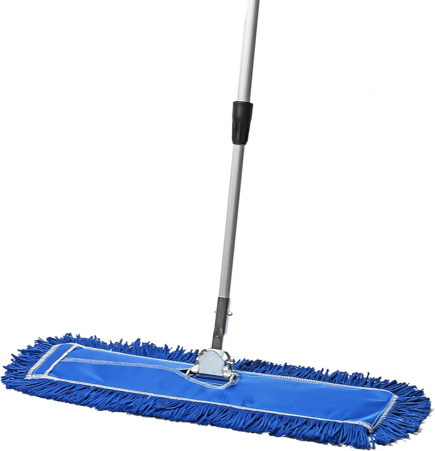 Tidy Tools Industrial Dust Mop for Floor Cleaning, Floor Mop Extendable  Metal Handle, 24 Inch Cotton/Nylon Head, Blue