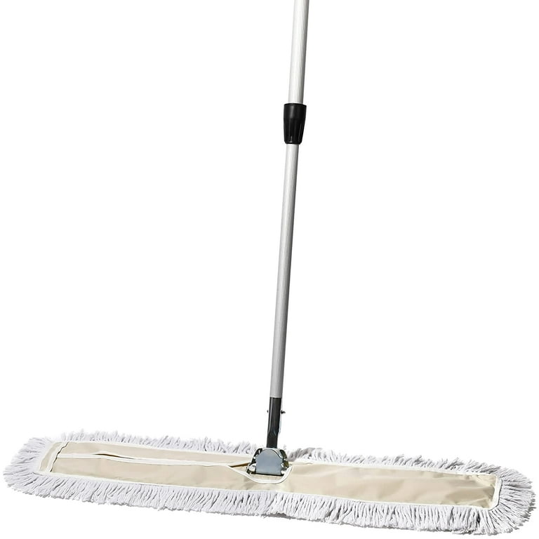 Amish-Made Wall Cleaning Mop with Removable Microfiber Head Extends 8 Feet