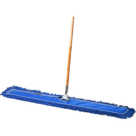 Tidy Tools 48" Commercial Floor Sweeper, Dust Mop for Floors, Blue