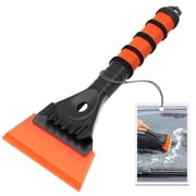 TidyBliss Ice Scraper for Car Windshield SUV Truck Glass Window Orange