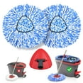 thumbnail image 1 of TidyBliss Mop Heads Replacements 2 Pack with Triangle Base for RinseClean 2 Tank System, 1 of 7