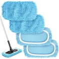 thumbnail image 1 of TidyBliss Reusable Microfiber Mop Pads 4 Pack Compatible with Sweeper (Blue), 1 of 9