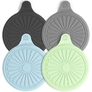 TidyBliss Bathtub Drain Stopper 4 Pack, 5.1" Silicone Bath Tub Flat Suction Cover