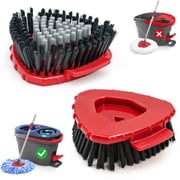TidyBliss Scrub Brush Attachments 2 PCS for RinseClean 2 Tank Spin Mop System