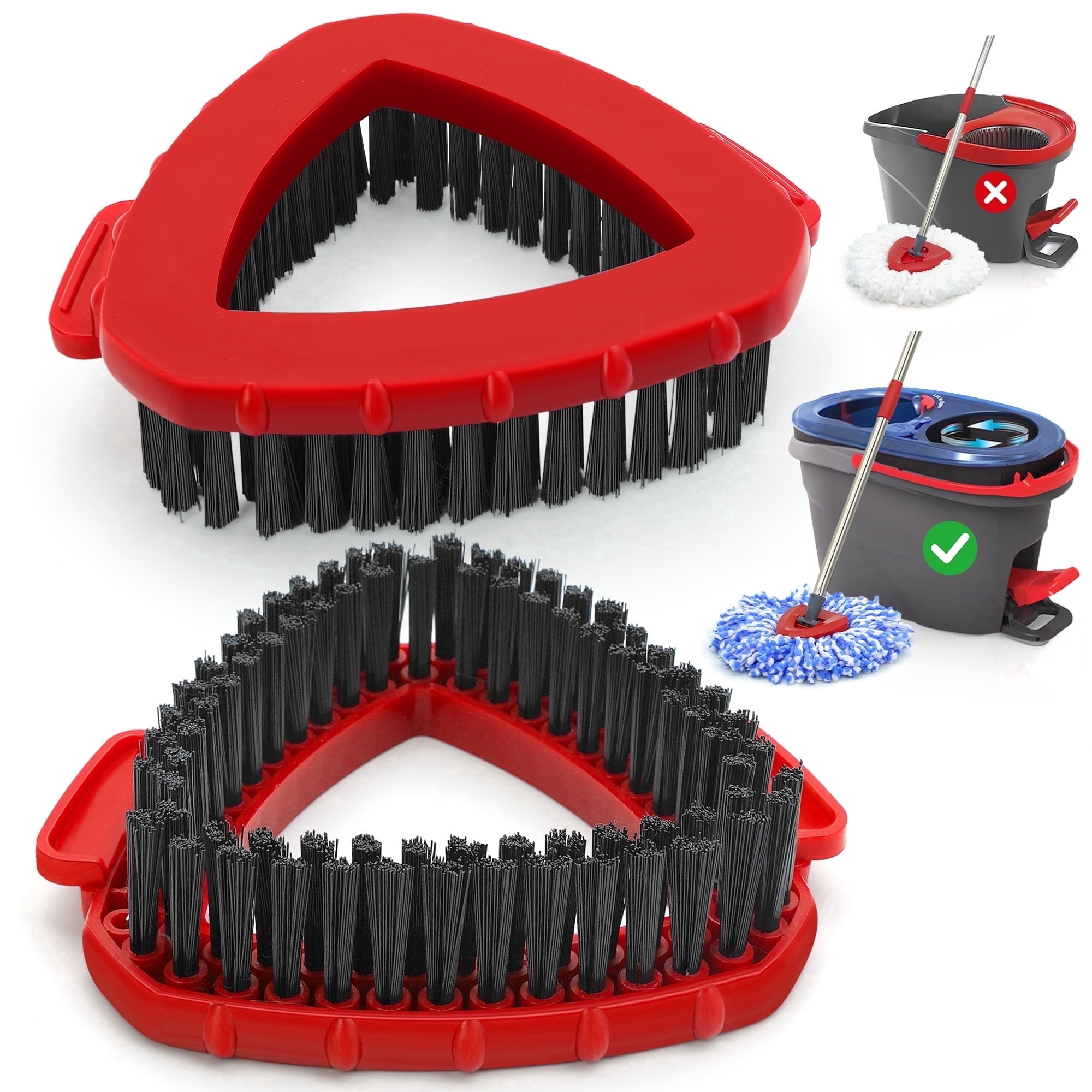 TidyBliss scrub brush attachments 2 PCS for RinseClean 2 tank system