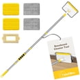 thumbnail image 1 of TidyBliss Baseboard Cleaner Tool, Wall Mop with 55.9" Long Handle (Yellow), 1 of 9