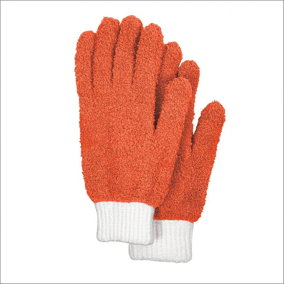 TidyUps Microfiber Dusting Gloves, 2 Pack (Coral)