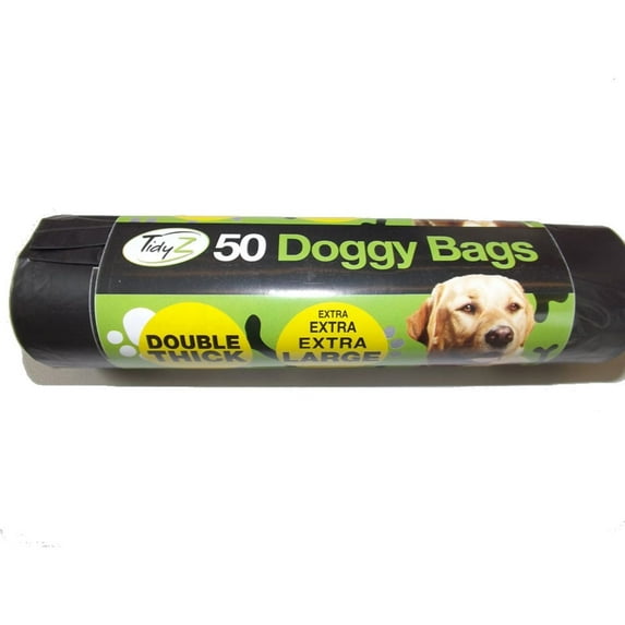 TidyZ Double Thick Doggy Plastic Bags (Roll of 50)
