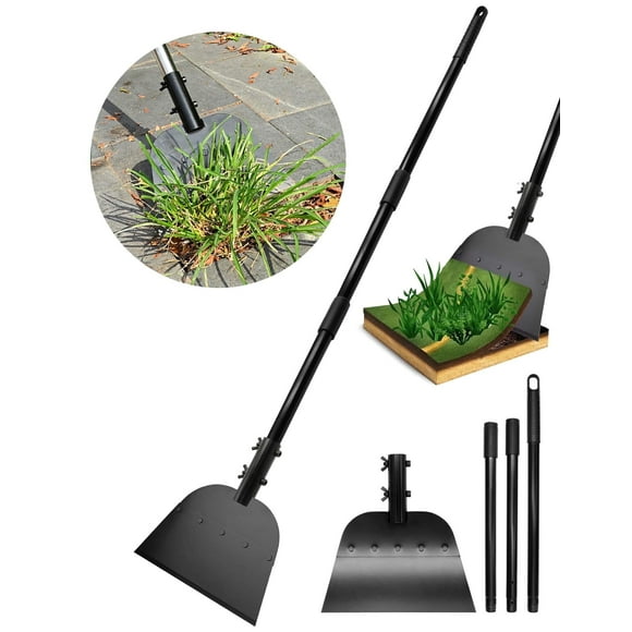 Sentryse Garden Flat Shovel, 54" Garden Cleaning Shovel, Heavy Duty Manual Weeder Metal Floor Scraper Garden Tool for Lawn Edging, Digging, Weeding, Scraping, Ice Remove