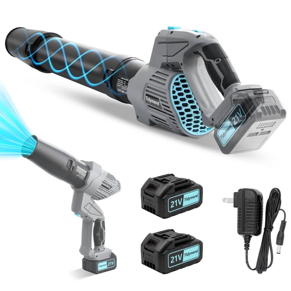 Sentryse Cordless Leaf Blower with Battery and Charger, 330 CFM, 2 x 4.0Ah Batteries, 5 Speeds, Powerful Leaf Blower for Lawn Care,  Yard, Patio