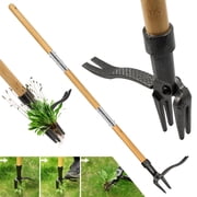 Sentryse Weed Puller Tool Stand up Weeder & Root Puller with Long Handle, 40 inches, 4-Claw Head Design, No Bending/Kneeling