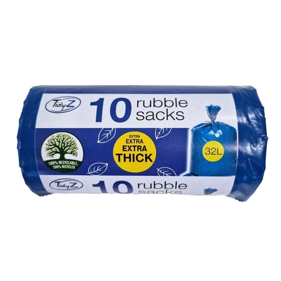Tidyz Plastic 32L Thick Garbage Bags (Pack of 10)