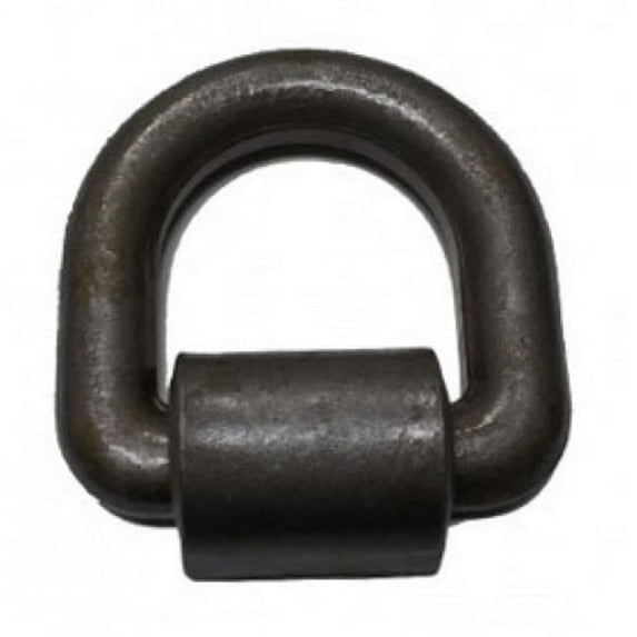 Tie 4 Safe FH24-10-8 0.5 in. Weld-On Lashing D-Ring with Cap - 8 Piece