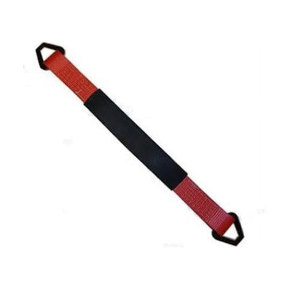 Tie 4 Safe RT41A-36M18-R-C-20 2 x 36 in. Axle Straps with Abrasive Sleeve & Delta Ring, Red - 20 Piece