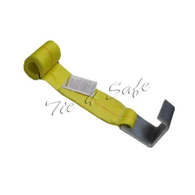 Container Check Strap Tie 4 Safe TWS41-5M13-10 4 in. x 5 ft. Container Winch Straps for Roll ...