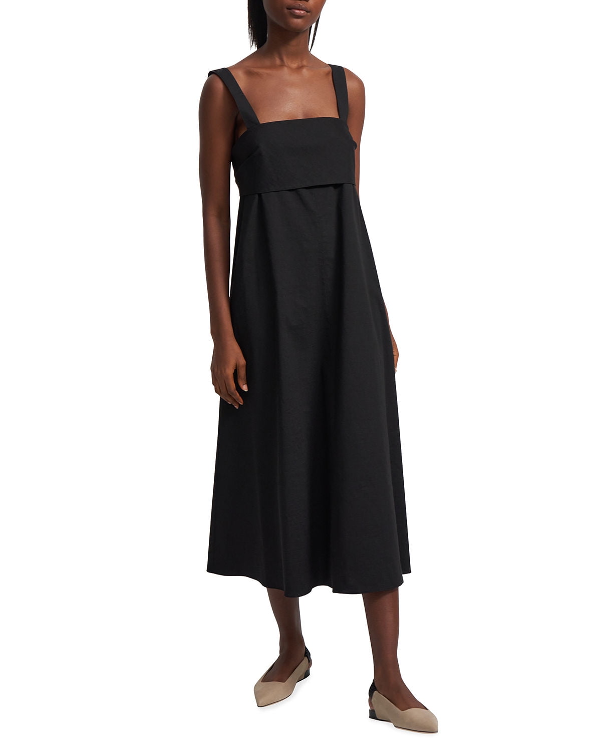 Red Tie Back Dress with Black Bottom main image 0