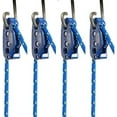 Tie Boss Tie Down System Blue 10' x 3/8" Diameter Rope (Pack of 4