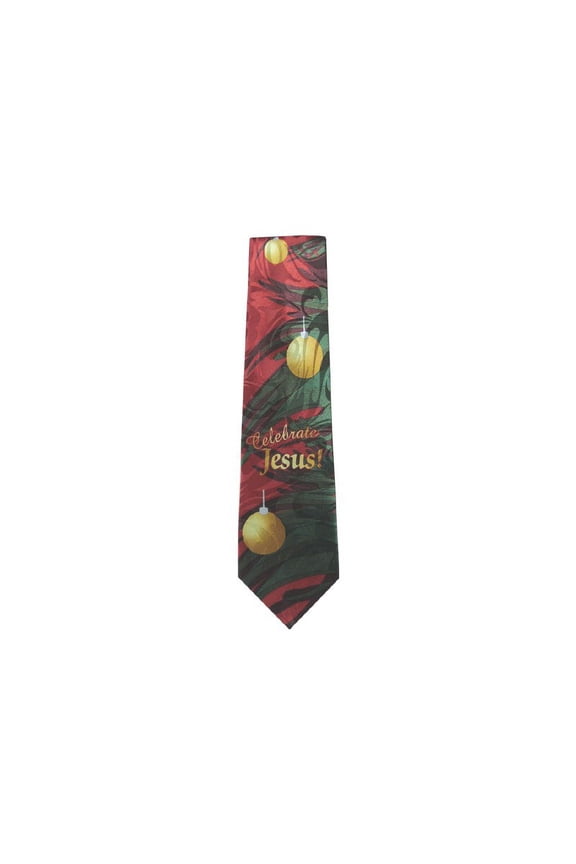 Tie-Celebrate Jesus!-Polyester-Red