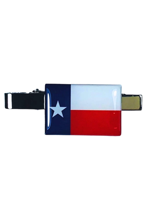Tie Clip - State Flag Texas - Usa | Men's Formalwear Accessory, Tie Bar, Necktie Fastener, Collectible Keepsake